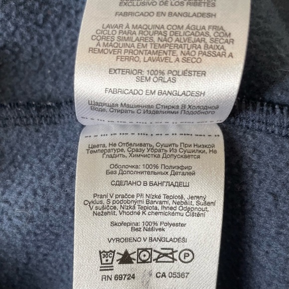 Columbia | Blue Hooded Fleece Jacket Kids XS (6/7) - Picture 7 of 8